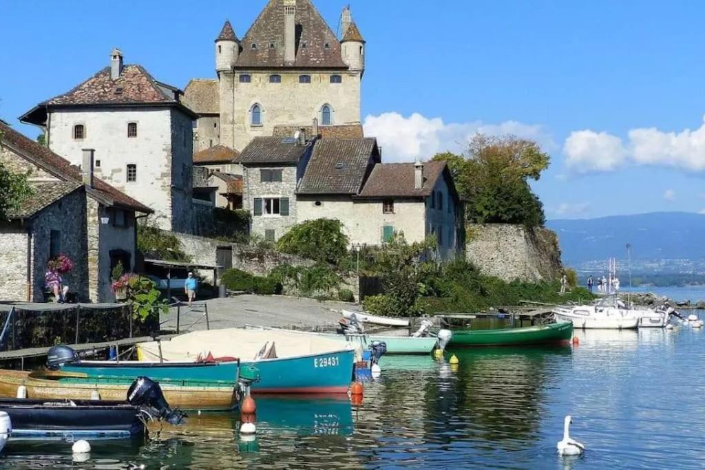 Appartamento Jolie Vue Au Calme Évian-les-Bains Esterno foto